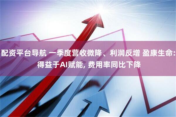 配资平台导航 一季度营收微降、利润反增 盈康生命: 得益于AI赋能, 费用率同比下降